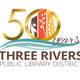 Three Rivers Public Library District 50th Anniversary Logo