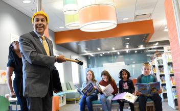 Congressman Raja Krishnamoorthi  Helps Kick-off Gail Borden Branch Expansion