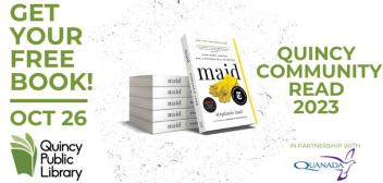 Get your free book October 26th at the Quincy Public Library!