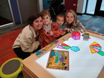 Upon reopening, young families immediately noticed the all-new Children's Area at the AAPLD's Eastgate Branch.