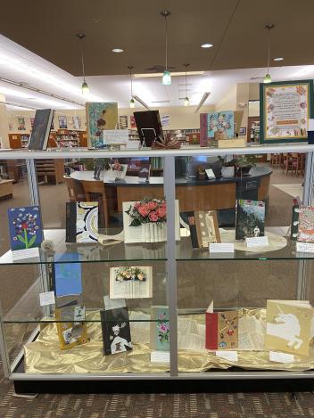 Glass display containing examples.