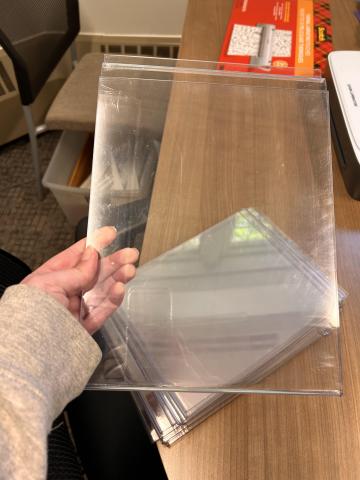 Acrylic Wall Display for Flyers 