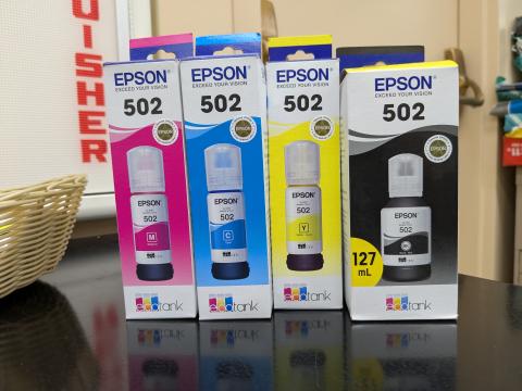 pictures of Epson 502 ink boxes